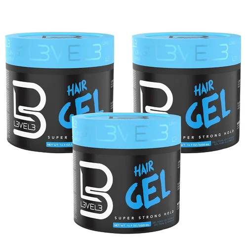 Miniatura 7 de L3 - Gel para el cabello - Sujeción súper fuerte - Sin escamas - Brillo duradero - Para hombres y mujeres - Gel de nivel 3 - Añade volumen y textura