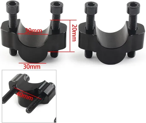 Miniatura 3 de Abrazaderas de montaje del elevador del manillar de la motocicleta Adaptador de extensión de bicicleta para Yamaha Tenere 700 XT700Z XTZ 700