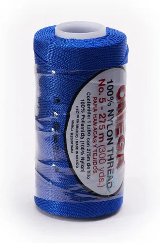 Miniatura 4 de Nylon NO.5 by Omega - Cuerda fuerte 100% nailon para ganchillo fino y manualidades - Color: 04 amarillo claro