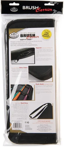 Miniatura 6 de Royal & Langnickel Keep N' Carry - Portaescobillas, mango largo, incluye 7 cepillos de arranque, 8 piezas