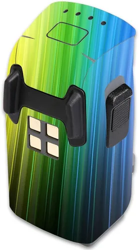 MightySkins Skin Compatible con DJI Spark Mini Drone Battery – Rainbow Streaks | Cubierta protectora de vinilo duradera y única | Fácil de aplicar,