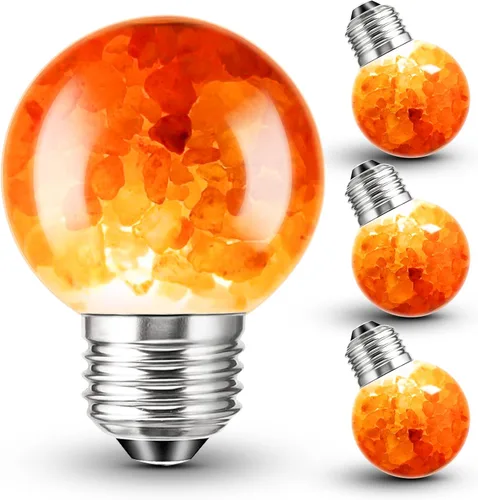 Miniatura 8 de Bombillas LED para lámpara de sal del Himalaya, E26 2200 K rosa ámbar cálido, luz nocturna de iluminación de estado de ánimo, bombillas E26 G45