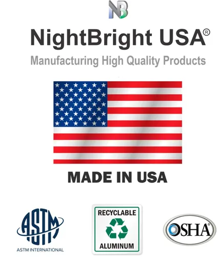Miniatura 8 de Letrero de salida fotoluminiscente rojo, aluminio, aprobado por código UL 924/IBC/NFPA 101 Número de pieza NightBright USA ULR-050