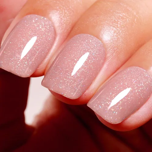 Miniatura 24 de Esmalte de Uñas en Gel con Purpurina, Esmalte de Uñas en Gel con Purpurina Rojo Sangre Brillante con Destellos, Esmalte de Uñas en Gel con Purpurina