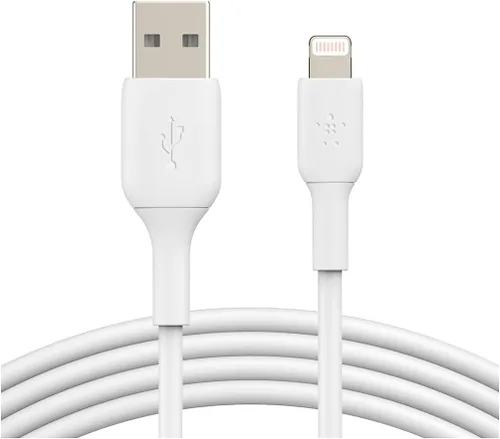 Miniatura 2 de Belkin BoostCharge - Cable Lightning de 6.6 pies (6.6 ft) con certificación MFi para iPhone de Apple, cable USB a Lightning, cable de carga