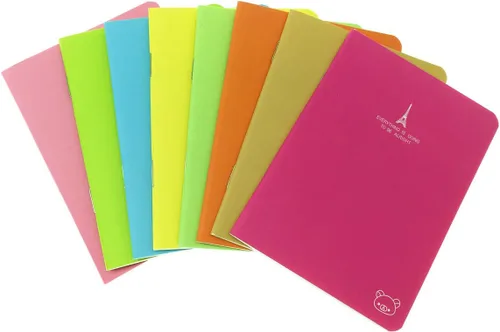 Alimitopia Candy Colors - Cuaderno portátil de notas (8 colores)