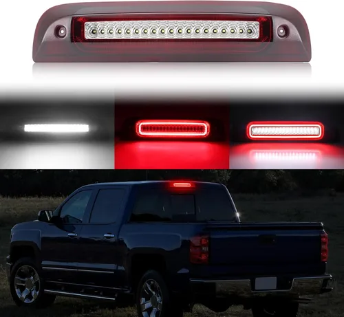 Miniatura 9 de Tercera Luz de Freno LED Compatible con Sierra Silverado 1999-2007 1500 2500 3500 HD Classic, Conjunto de Tercera Luz de Freno de Reemplazo, Luz