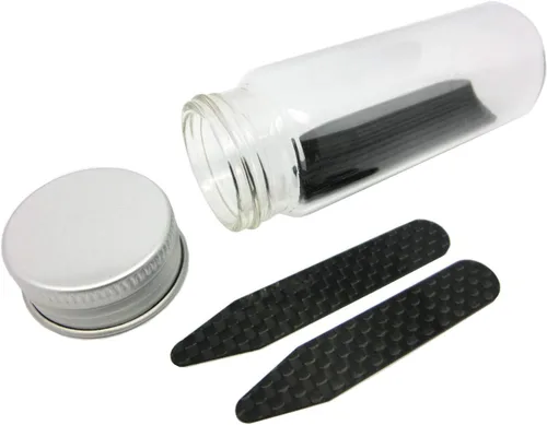Miniatura 8 de Lary Juego de 10 piezas de collar de fibra de carbono real en botella de vidrio
