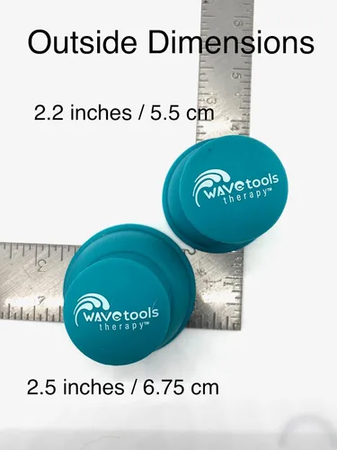 Miniatura 4 de Riptide" Sport Cupping juego de 4 copas de empuje en estuche de Wavetools Therapy ideal para ventosas dinámicas, dos ventosas fuertes