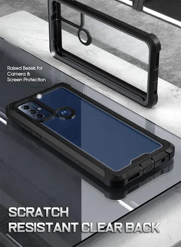 Miniatura 3 de Poetic Guardian - Funda para Motorola Moto G Play (2023), [probada en caídas de grado militar de 20 pies] cubierta híbrida de cuerpo completo a Negro