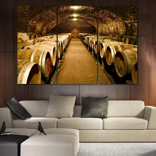 Miniatura 49 de Obra de arte para paredes del hogar, 3 paneles de letras de vino tinto, pinturas de corcho, impresiones HD, arte de pared de corcho de vino sobre