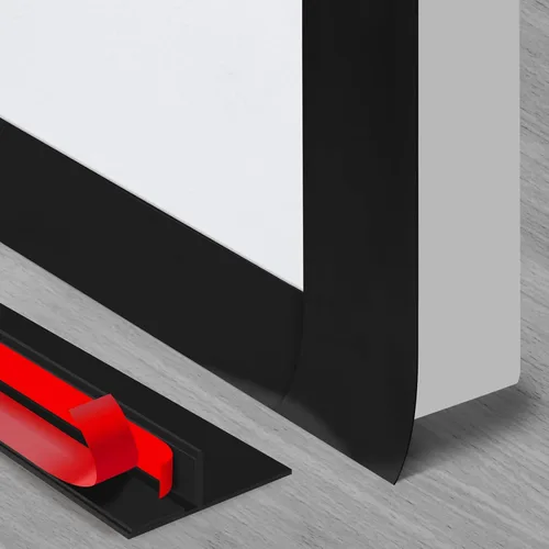 Miniatura 7 de Benory Cinta de sellado de silicona en forma de T de 20 pies, cinta de sellado para puertas y ventanas, bloquea corrientes de aire frío y reduce