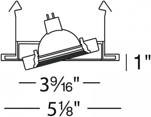 Miniatura 3 de WAC Lighting, Borde de cardán ajustable de 4 pulgadas en blanco
