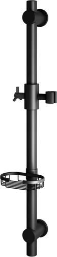 Miniatura 8 de PULSE ShowerSpas 1010-CH Barra deslizante ajustable para ducha de mano con cesta de alambre jabonera, cromo pulido