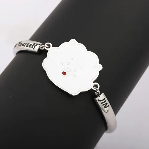 Miniatura 5 de MTYCTWED Love Yourself Pulsera Kpop Star Charm Pulsera de doble bucle regalo inspirador para amantes de la música, regalo de joyería para niñas