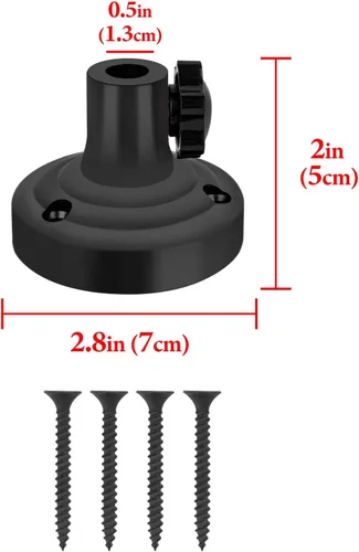 Miniatura 2 de GEEKRIA for Creators Adaptador de montaje de brida de mesa de micrófono, abrazadera de montaje de mesa de metal con apertura de interfaz ajustable