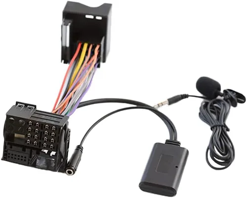 Adaptador AUX de audio compatible con Bluetooth con micrófono, compatible con BMW Z4 (E85/E86), X3(E83), compatible con Mini Cooper (R50/JCW),