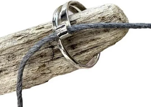 Kanika Jewelry Trove Anillo de Ganchillo de Gato de Plata de Ley Purr-fectamente Elaborado para Entusiastas del Tejido de Punto