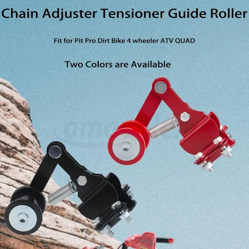 Miniatura 2 de Ajustador de Cadena Tensor Rodillo Guía Piezas de Repuesto del Mercado de Accesorios Ajuste Universal para Pit Pro Dirt Bike 4 Ruedas ATV QUAD