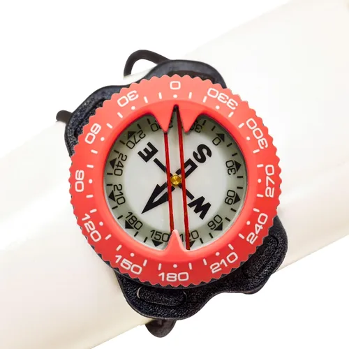 Miniatura 12 de Scuba Choice Brújula de buceo (soporte de muñeca/bungee) – Herramienta de navegación submarina fácil de leer para buceo, diseño duradero con bisel