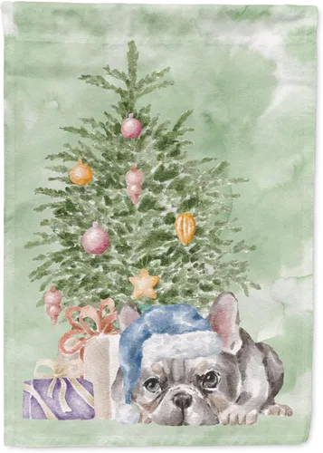 Miniatura 44 de Caroline's Treasures CK8213GF Bulldog Inglés #2 Regalos de Navidad y árbol de jardín Bandera de buzón Bandera decorativa para patio exterior, patio