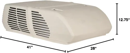 Miniatura 3 de Coleman -Mach 45204-0762 Mach 10 Signature Series - Aire acondicionado de perfil bajo con deslizamiento de madera, 15,000 BTU, color blanco