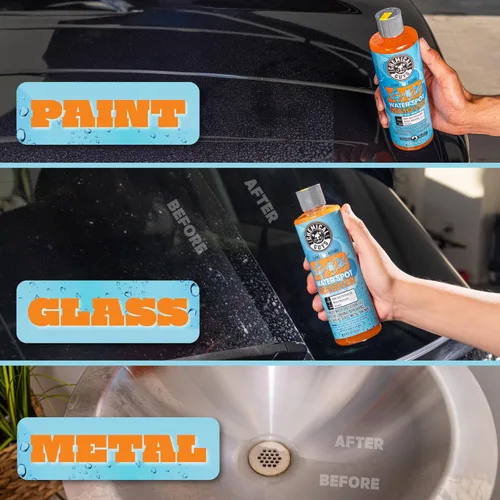 Miniatura 5 de Chemical Guys Kit para eliminar manchas de agua resistente para pintura, vidrio y metal: elimina residuos minerales y acumulación superficial