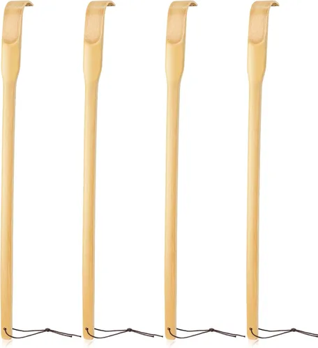 Miniatura 8 de Rascador de espalda, 2 piezas de 16.5 pulgadas, natural, fuerte, resistente, tradicional, de bambú, masajeador de relajación corporal para aliviar