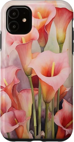 Miniatura 8 de iPhone 13 Pro Calla Lilies Flower Floral Watercolor Case