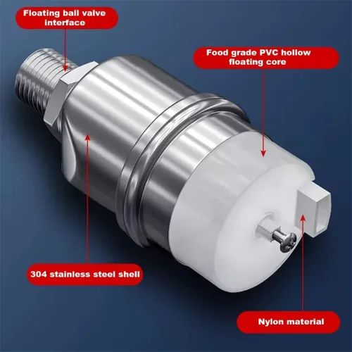 Miniatura 3 de Float Valve, 1pcs 304 Stainless Steel Floating Ball Valve Automatic Water Level Control 1/2" 3/4" 1" Tank Tower Shutoff(0.5 Inch)
