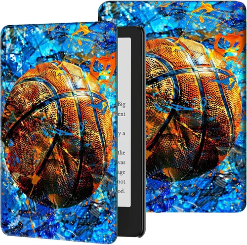 Miniatura 25 de Funda para Kindle de 6 pulgadas (11.ª generación, versión 2024/2022) delgada de piel sintética, ajustable, multiángulo, Smart Shell con función