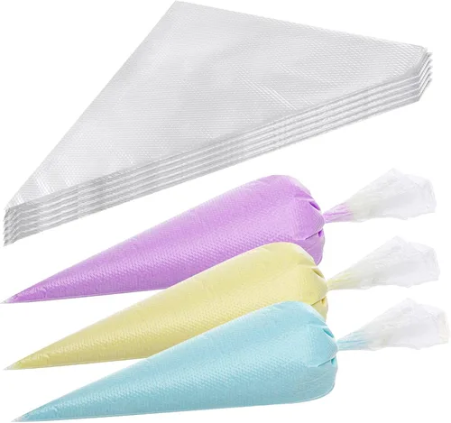 300 Piezas Bolsas de Manga Pastelera de 13 Pulgadas Desechables Bolsa de Crema para Glaseado para Decoración de Galletas y Pasteles