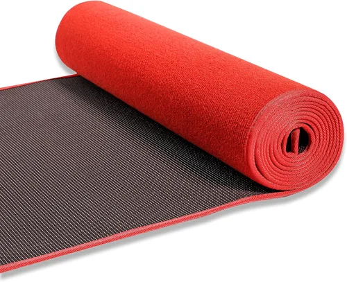 Miniatura 3 de Trademark Innovations Alfombra roja para pasillo (2' x 10')