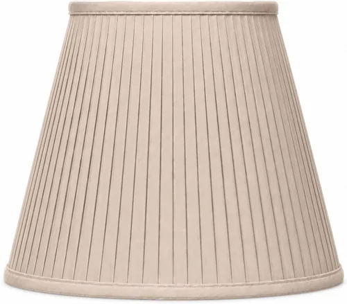 Miniatura 2 de Royal Designs Deep Empire - Pantalla básica plisada lateral, beige, 8 x 14 x 11 pulgadas (BS-728-14BG)