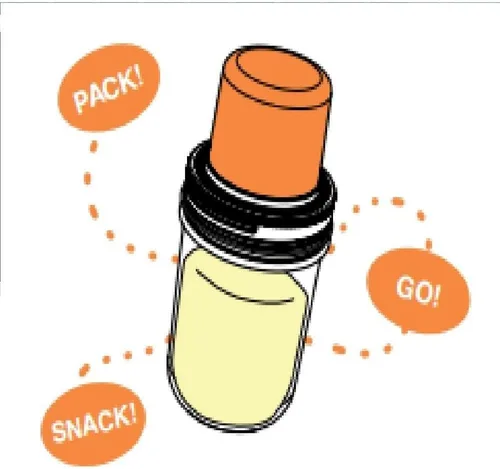 Miniatura 3 de Jarware 82635 - Tapa para tarros Mason de boca regular, color naranja