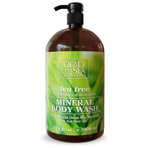 Miniatura 10 de Dead Sea Collection Gel de baño Almond Vanilla para mujeres y hombres, con minerales puros del mar muerto y aceite de almendras dulces, limpia e