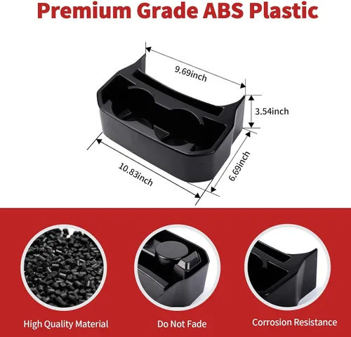 Miniatura 4 de Portavasos trasero apto para Jeep Wrangler JL JLU y Gladiator JT 2018-2026, caja de almacenamiento para asiento trasero, bandeja organizadora
