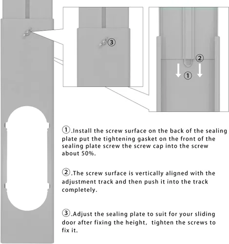 Miniatura 4 de Kit de ventilación de ventana de CA portátil con manguera de 5 pulgadas, kit de sellado de ventana de 6 piezas para aire acondicionado portátil, kit