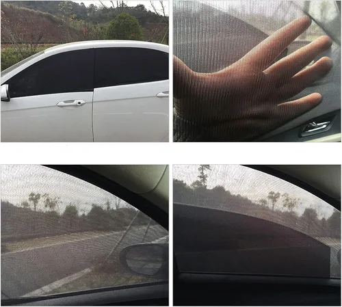 Miniatura 4 de Parasol universal para ventana lateral de coche, 2 unidades, cubierta de parasol para ventana delantera de automóvil (49.2 x 20.5 in)