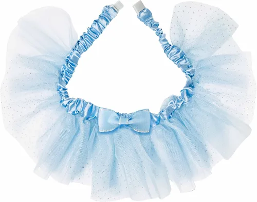 Miniatura 2 de Blueberry Pet My Little Princess - Collar ajustable para perro con malla bordada y corbatín, azul bebé, talla S