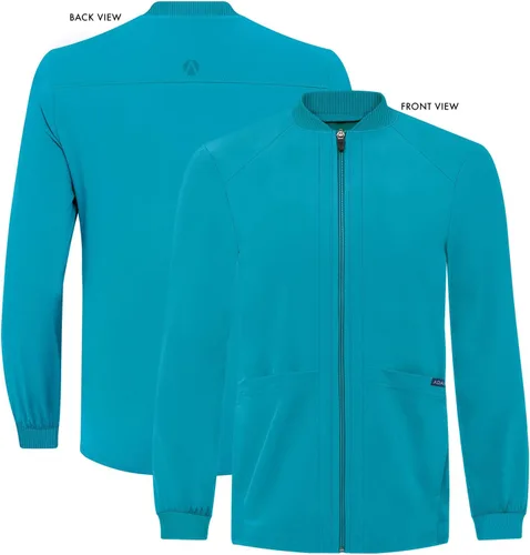 Miniatura 5 de Adar Addition Scrubs para hombre - Chaqueta médica con cremallera