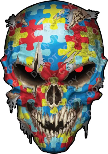 Miniatura 16 de Calcomanías de Haley Bandera Americana Calavera Adhesiva - Vinilo 3M, Ojos Reflectantes, para Autos y Camiones, Uso en Interiores, Calidad Premium