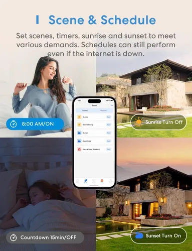 Miniatura 8 de meross Interruptor de luz inteligente compatible con Apple HomeKit, Siri, Alexa, Google Assistant y SmartThings, interruptor de luz Wi-Fi de 2.4