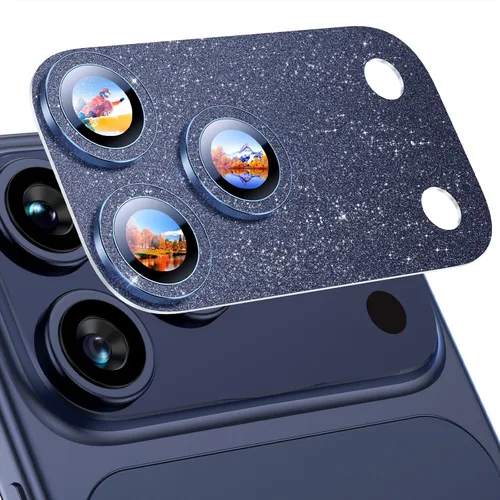 Miniatura 20 de Uyiton Compatible con iPhone 17 Pro Protector de Lente de Cámara - [No Fácil de Romper][Fuerte Adsorción][Compatible con Fundas] Cubierta de Titanio