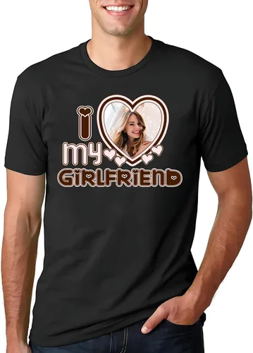 Miniatura 4 de NAZENTI Sudadera con capucha "I Love My Girl", camisa personalizada de hombre para él, novio, foto personalizada, regalo de pareja de San Valentín