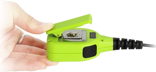 Miniatura 10 de Micrófono de altavoz impermeable para hombro con 2 pines, bidireccional, compatible con radios walkie talkie UV-5R, BTECH, Kenwood, Retevis