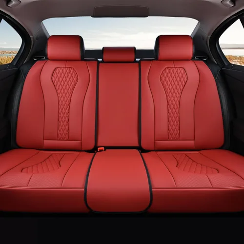 Miniatura 32 de Coverado Juego completo de fundas de asiento de automóvil, fundas de asiento negras para asientos delanteros y traseros de automóvil, protector