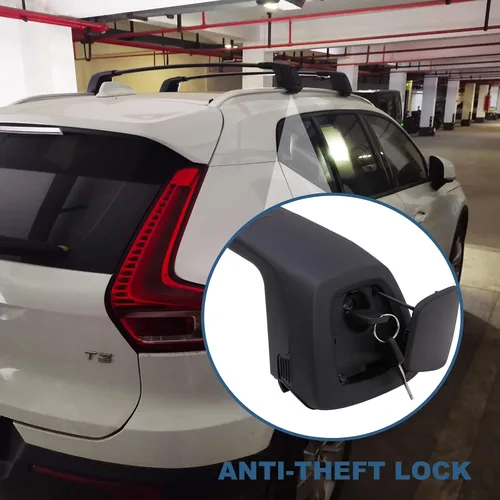 Miniatura 4 de Barras Transversales de Techo Actualizadas Compatibles con Volvo XC40 2018-2025, Barras Cruzadas Cerrables para Equipaje, Accesorios para Carga