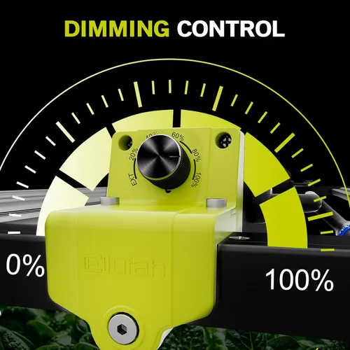 Miniatura 6 de NHI 6500 650W Luces LED de crecimiento, lámpara de cultivo LED de espectro completo para plantas de interior, cadena de margaritas regulable