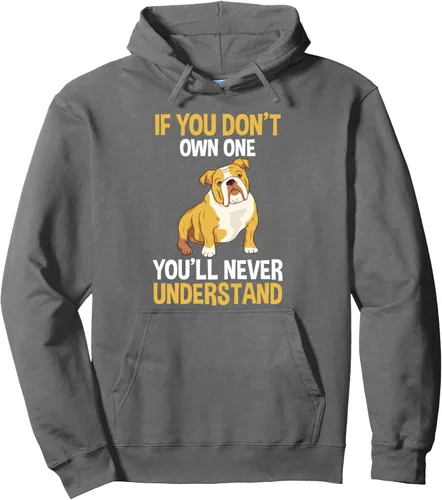 Miniatura 8 de Sudadera con capucha para perro Bulldog inglés, Negro